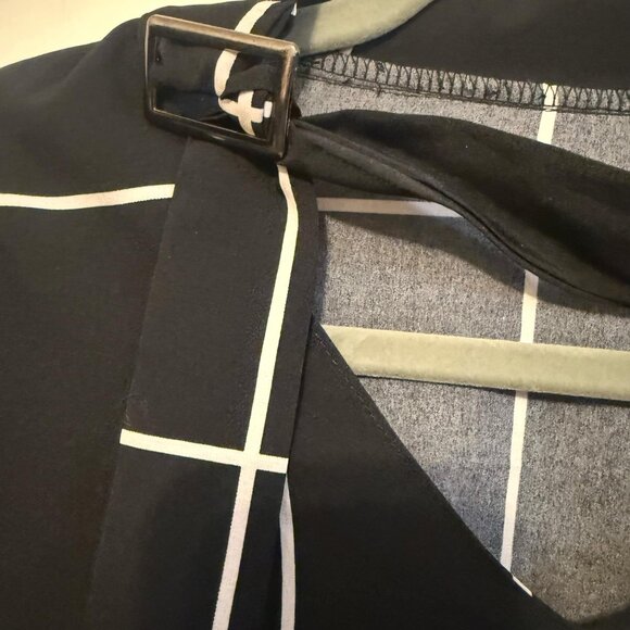 Black & White Grid Print Top – Plus Size, NWOT, Checkered - Picture 3 of 4